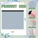 Lincia 6 Pcs 11" x 9.5" Legal Pads College Ruled Notepad Landscape Notebook - Image 2