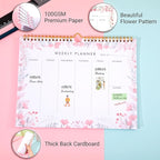 8.5x11 Weekly Planner Notepad Undated To Do List Note pad 52 Weekly Desk Wall - Image 3