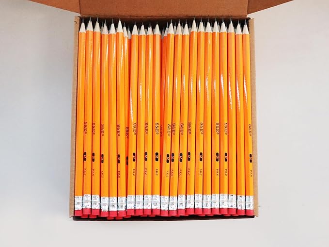 S & E TEACHER'S EDITION Woodcased #2 Pencils, Pre-sharpened, 2 HB Lead Bulk Box - Image 2
