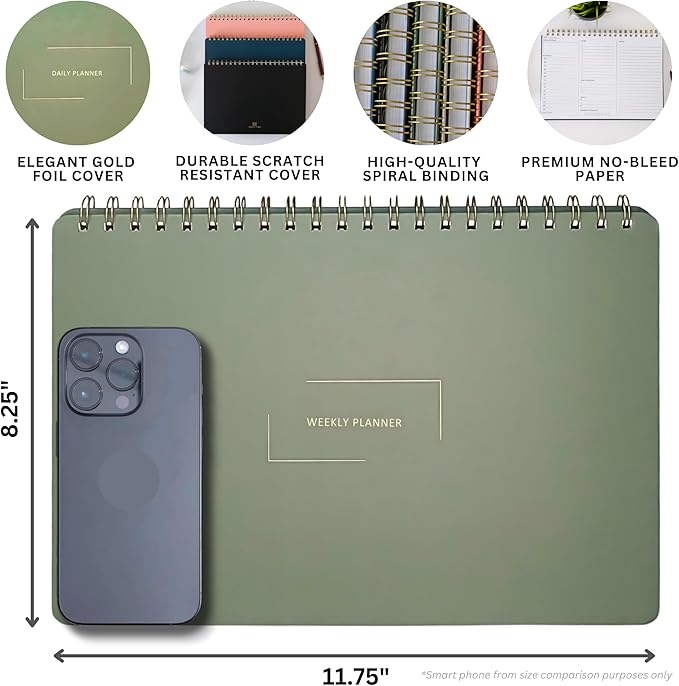 Merely Home Undated Weekly Planner | 8.25” x 11.75” Work To-Do Notebook | ADHD - Image 5