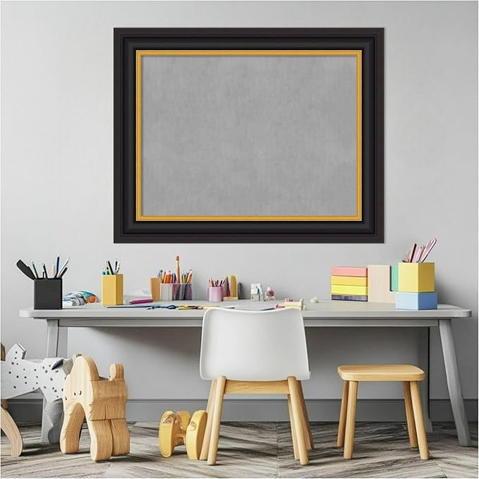 Amanti Art Black Framed Magnetic Board 24x30 Medium Vision Board - Image 5