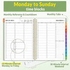 SUNEE 2026 Appointment Book, Quarter-Hourly, Weekly & Monthly - Image 2