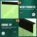 3 Pack Colored Legal Pads 8.5 x 11 Wide Ruled Note Pads, Perforated Lined Paper - Image 4