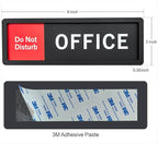 Office Sign – Do Not Disturb/Knock Welcome Slide Switch Sign, Premium Durable - Image 2