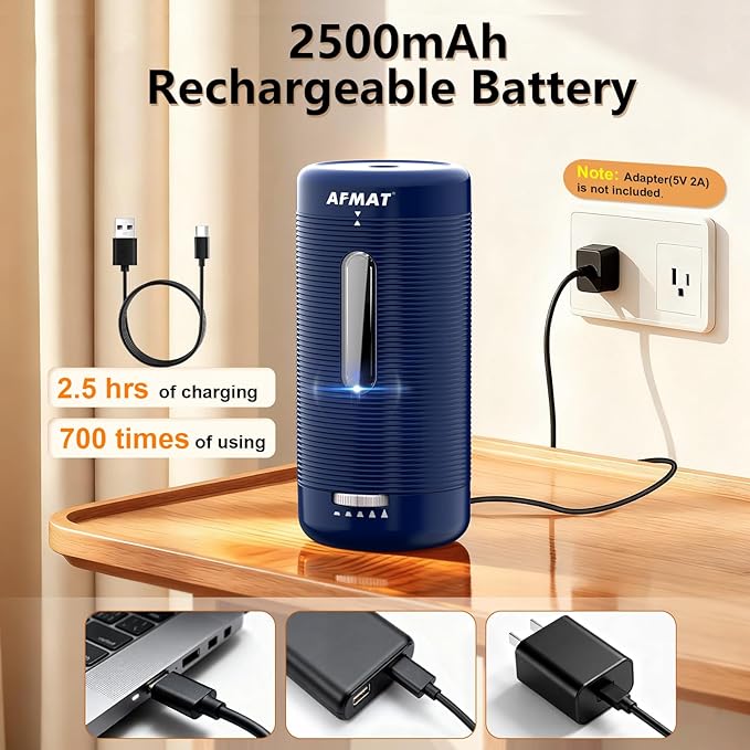 AFMAT Electric Pencil Sharpener, Fully Automatic Pencil Sharpener, Auto in & Out - Image 5