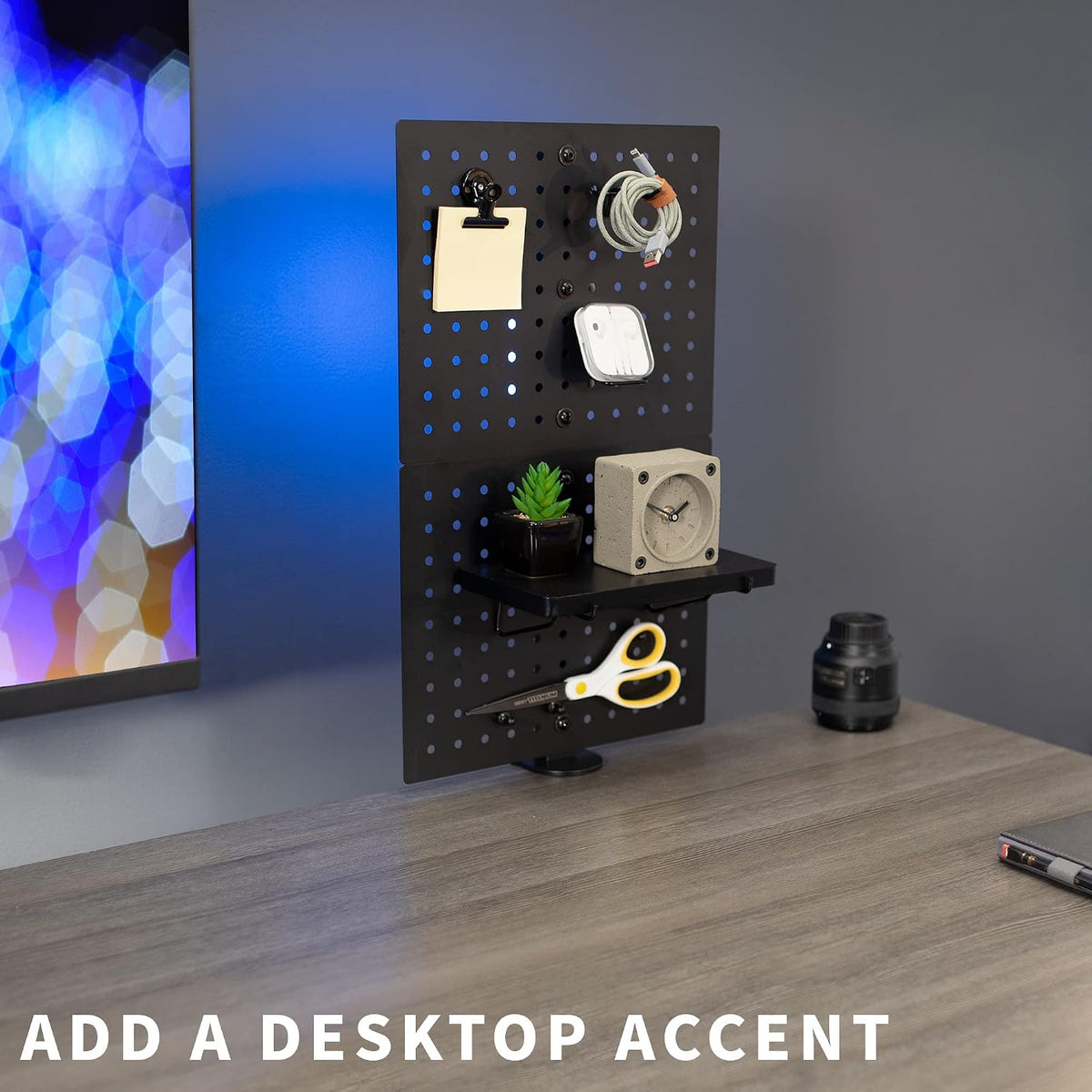 VIVO Clamp-on 12 x 20 in Desk Pegboard
