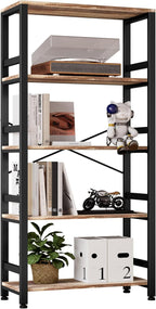 IRONCK Bookshelves and Bookcases, 31.5in Wide Shelf 5-Tier Ladder Shelf by IRONCK