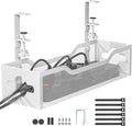 Under Desk Cable Management Tray White, Litwaro Cable Management Under Desk No by Litwaro