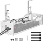 Under Desk Cable Management Tray White, Litwaro Cable Management Under Desk No by Litwaro