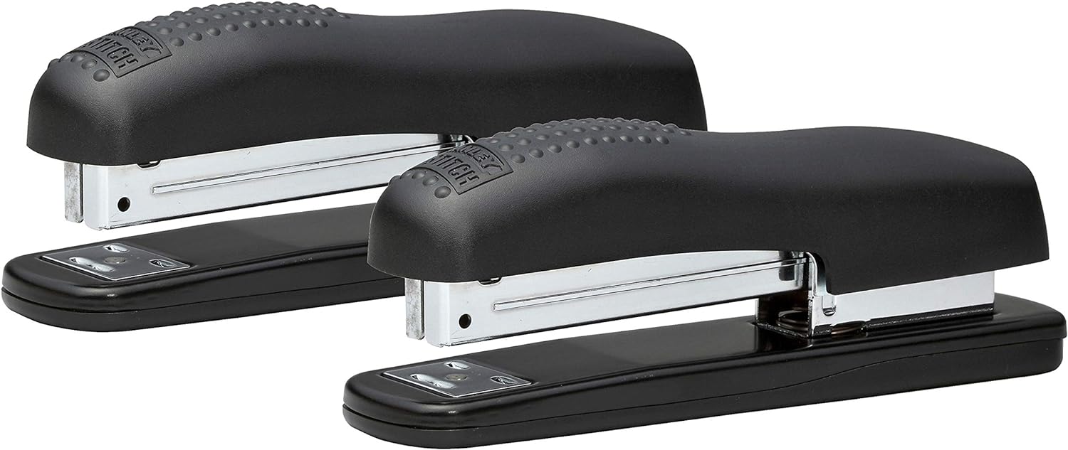Bostitch Office Ergonomic 20 Sheet Desktop Stapler, Black, 24-Pack