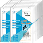 PecMuikee Acrylic Sign Holder 8.5x11, Wall Mount Acrylic Sign Holder and