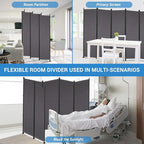 MAYOLIAH 6 Panel Room Dividers Folding Privacy Screen, 10ft Wide 6ft Tall - Image 6
