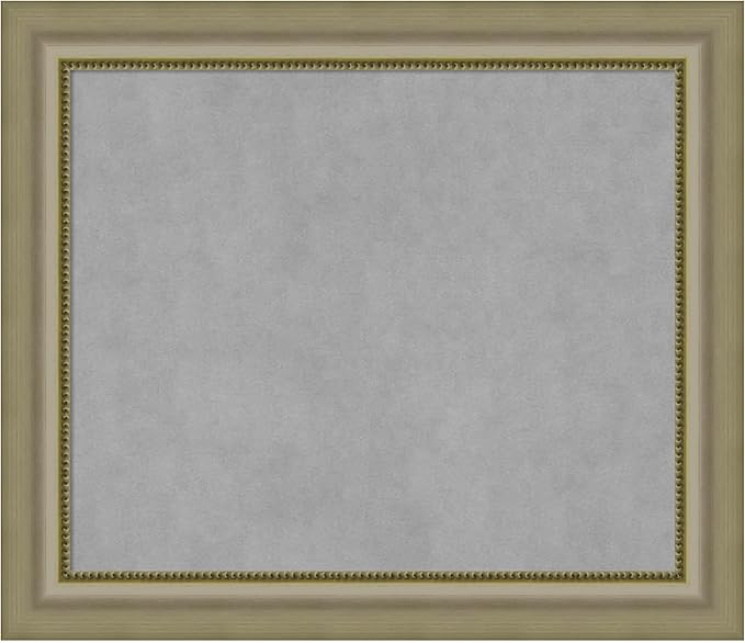 Amanti Art Silver Framed Magnetic Board 25x29 Medium Vision Board by AmantiArt