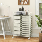 LDAILY 15 Drawer Rolling Storage Cart, Rolling Cart - Image 7