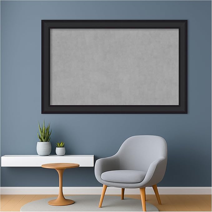 Amanti Art Black Framed Magnetic Board 29x45 Large Vision Board - Image 5
