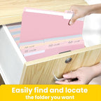 SUNEE File Folders Letter Size 10 Pastel Colors, 100 Pack Manilla Folders 8.5 x - Image 6