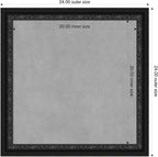 Amanti Art Black Framed Magnetic Board 24x24 Medium Vision Board - Image 2