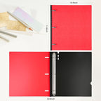MAKHISTORY Telescoping 3 Ring Binder-4PCS, Flexible Binder - Image 5