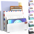 OUTIOE Mail Organizer Countertop, Small Desk File Organizer, Metal File Holder by OUTIOE