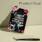 BWEGRHE Small Travel Wallets, Humingbird Flower Slim Minimalist Front Pocket - Image 2