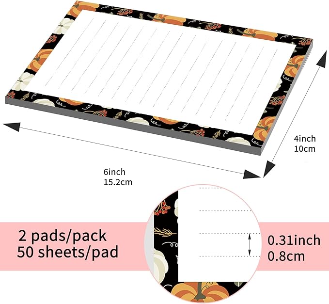SXboxing Sticky Notes 4X6 Inches, 2 Pack Large Cute Self-Stick Pads, Bright - Image 4