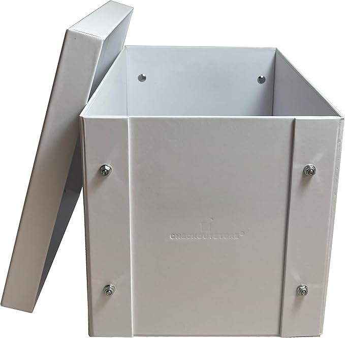 1 CheckOutStore White Stamp & Die Craft Storage Pocket Box - Image 2