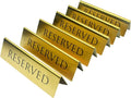 Golden Metal Table Top Reserved Sign by BARsics
