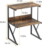 aboxoo Printer Stand for Desk, Desktop Printer Shelf Large 3-Tier Multi-Purpose - Image 3