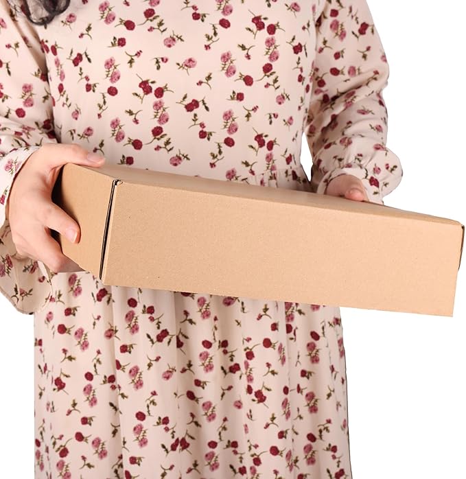 PHAREGE 12x9x3 inch Shipping Boxes 6 Pack Brown, Tab Lock Tuck Top Mailer Boxes - Image 4