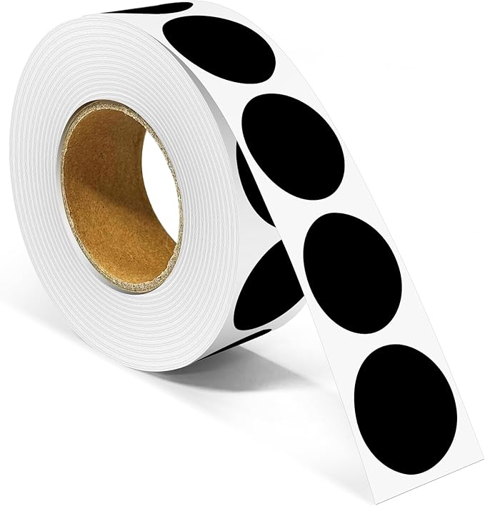 1 Inch Round Color Coding Labels, Round Color Dot Labels by Unknown
