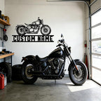 Custom Motorcycle Metal Sign Personalized Biker Name Sign Motorcycle Wall Art - Image 8