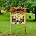 RealSteel Personalized Outdoor Metal Sign, Customize the Great Outdoor Deer & - Image 7