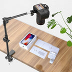 Webcam Stand Camera Mount with Phone Holder & 5/8" Screw, 22in Flexible - Image 2