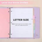 SKYDUE 8 Tab Durable Plastic Dividers, Big Tab Dividers - Image 3