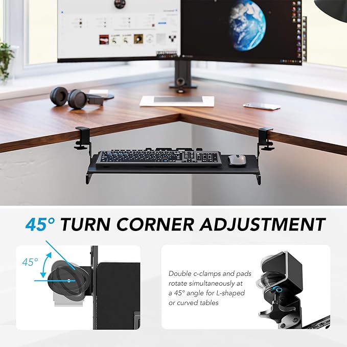 AX WABER Keyboard Tray Under Desk Pull Out - Image 8