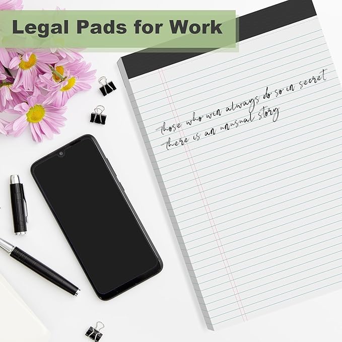 Legal Pads 8.5 x 11.75 Inch Notepad, 12 Pack White Legal Pads 8.5 x 11.75 - Image 7