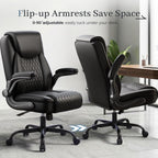 gtpoffice executive office chair with comfortable lumbar support, front angle view