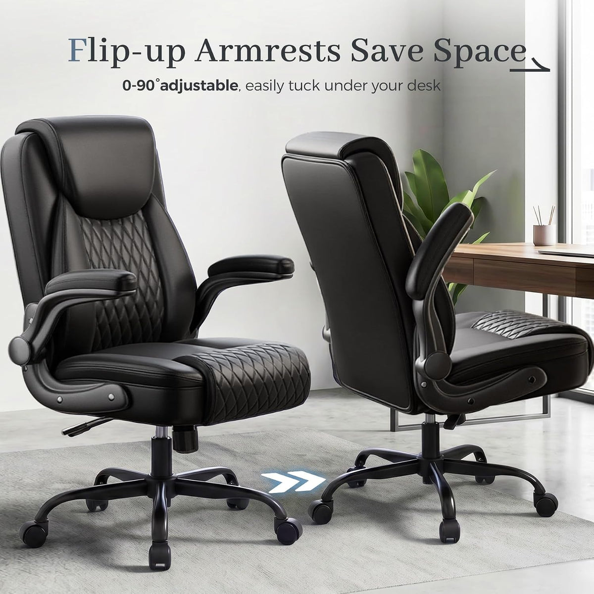 gtpoffice executive office chair with comfortable lumbar support, front angle view