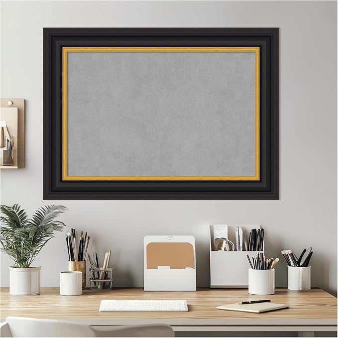 Amanti Art Black Framed Magnetic Board 22x30 Medium Vision Board - Image 7