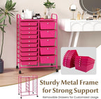 GLACER 15 Drawers Rolling Cart, Storage Cart - Image 6