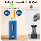 AFMAT Electric Pencil Sharpener, Fully Automatic Pencil Sharpener, Auto in & Out - Image 2