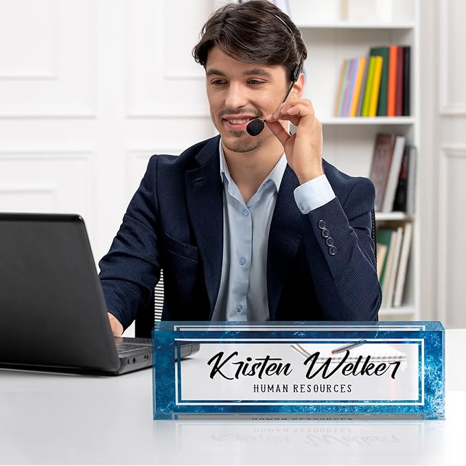 Custom Name Plate for Desk, Desk Name Plate Personalized, Office Decor for - Image 5