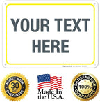 Personalized Custom Customize for Office, Delivery Yellow Sign, 10x7 Inches - Image 8