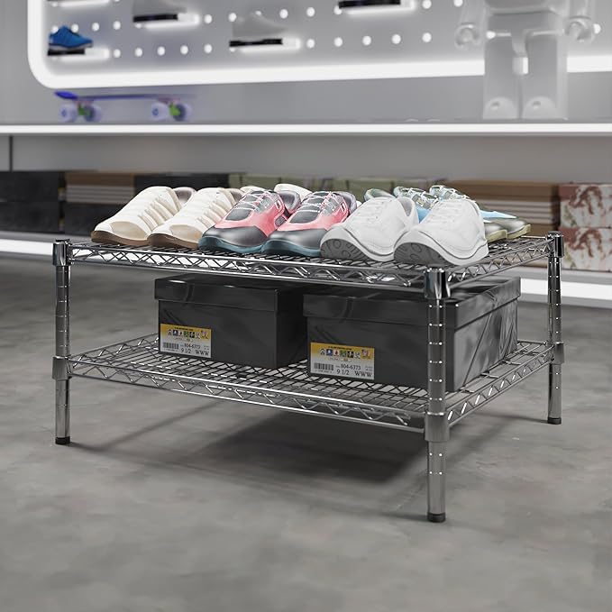 Regal Altair 24" Deep x 30" Wide x 14" Height Wire Shelving Kit | 2-Tier | NSF - Image 2