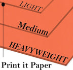 Print It - Vellum Bristol Colored Cardstock Cover Paper, 67 Lb, 8.5" X 11” - Image 2