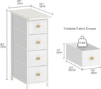 GiftGo Narrow Dresser Cabinet Vertical Slim Dresser Chest of Drawers Skinny - Image 3