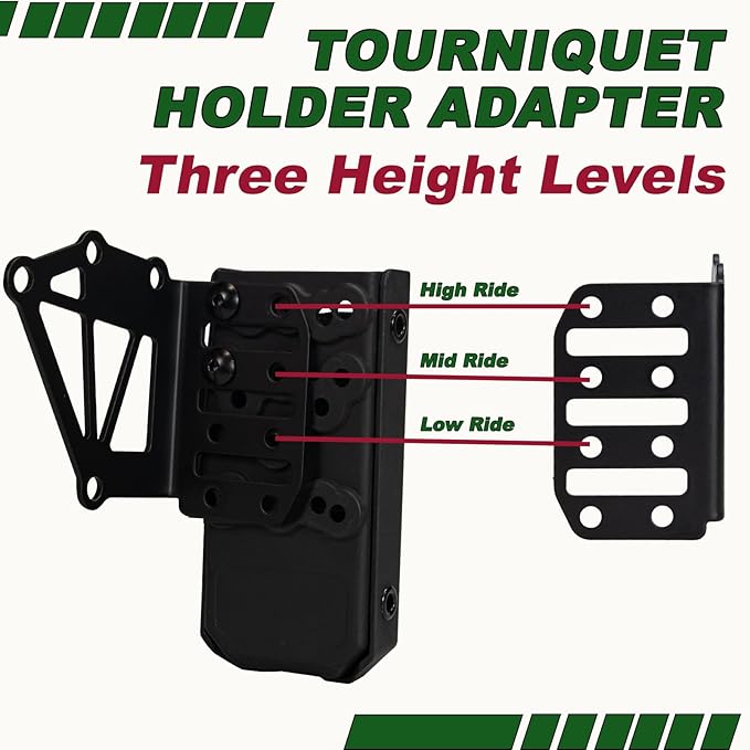 Tourniquet Holder for Gun Holster, Tactical Tourniquet Holder Adapter Mount - Image 4