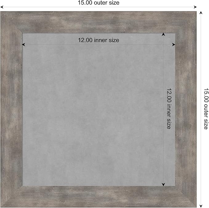 Amanti Art Silver Framed Magnetic Board 15x15 X-Small Vision Board - Image 4