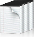 Legal Pads 8.5 x 11.75 Inch Notepad, 12 Pack White Legal Pads 8.5 x 11.75 by NotePads