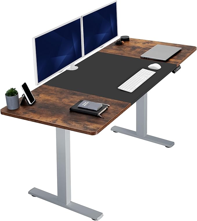 VIVO Electric 71 x 30 in Rustic Standing Desk, Memory Height Adjustment by VIVO